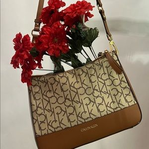 Calvin Klein Monogram Logo Crossbody Bag